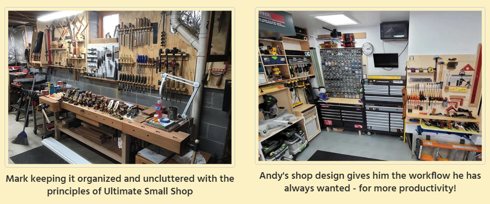 ultimate small shop guide - finished woodworking shops by real users by following the ultimate shop guide