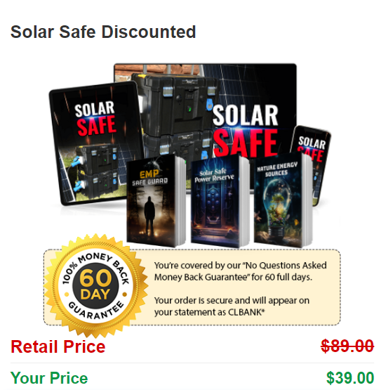 Solar Safe Grid Pricing and Guarantee - solar safe grid review