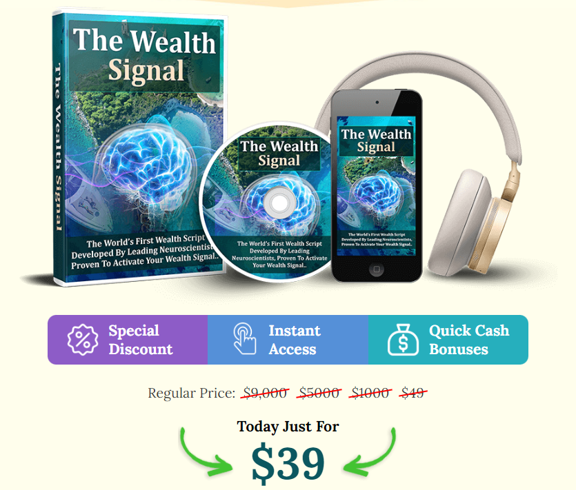 The Wealth Signal Manifestation Program pricing - the wealth signal