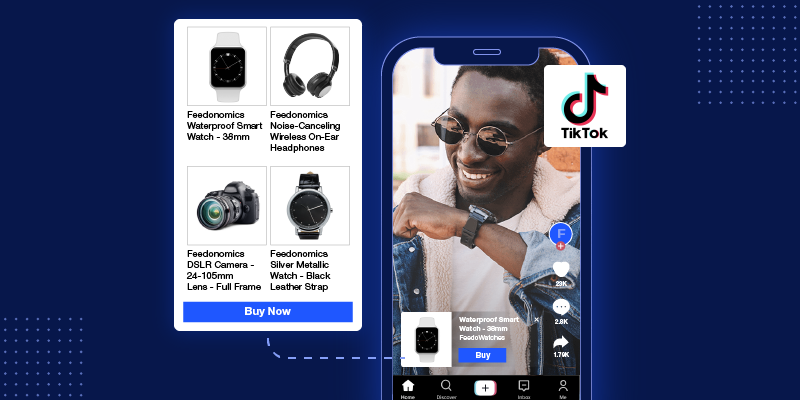 A product showcase in a TikTok video - how to make money on tiktok without followers