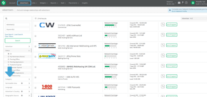 A list of the brands on the CJ Affiliates platform - affiliate marketing programs for dummies