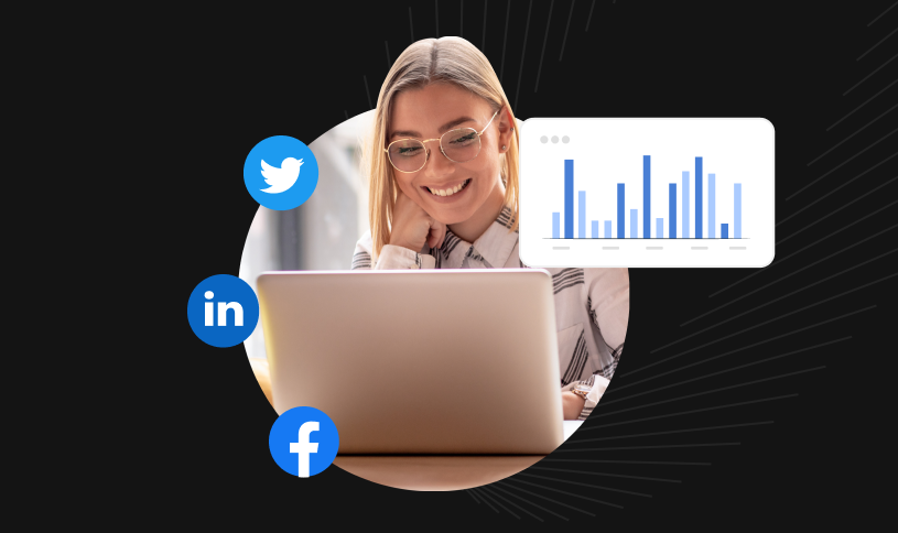 A social media dashboard showing analytics and content planning - A social media dashboard showing analytics and content planning