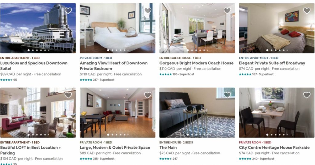 Photos of a rental property listed on Airbnb - passive income online ideas