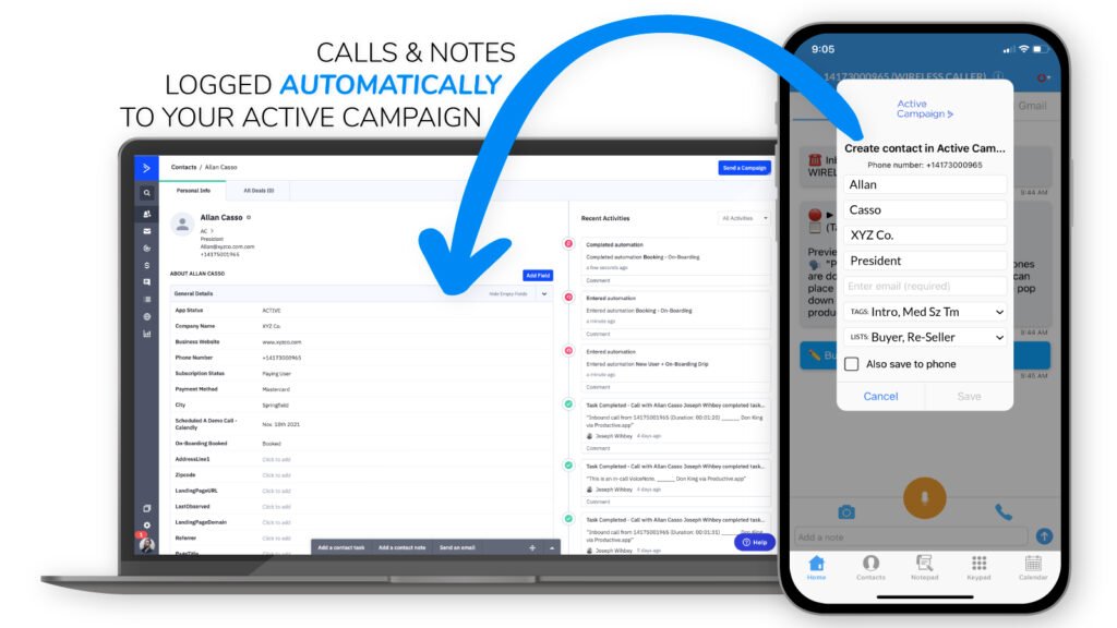 Mobile App Integration feature for ActiveCampaign - digital marketing automation platform