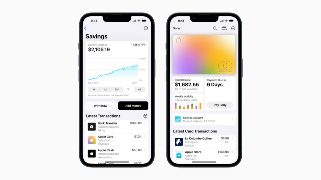 Image of a financial app showing high-yield savings account - make passive income