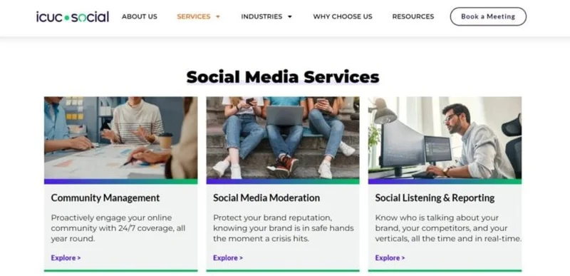 A list of typical social media services - social media marketing agency