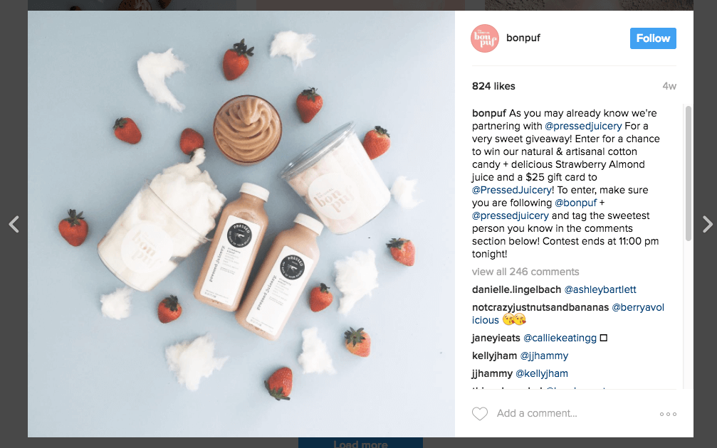 A sample Instagram post showcasing a small business promoting its products - small business marketing strategies