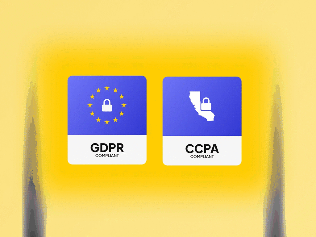 Trust badges or icons showing “GDPR Compliant”, “Secure Encryption”, etc.- best CRM software