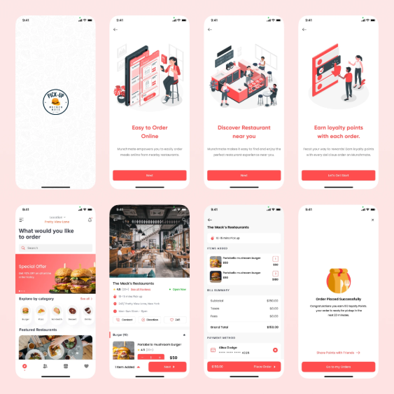 Screenshot of a Food Delivery App designed by a Ashish Mulani who is a Top-Rated App Developer on Fiverr - mobile application developers