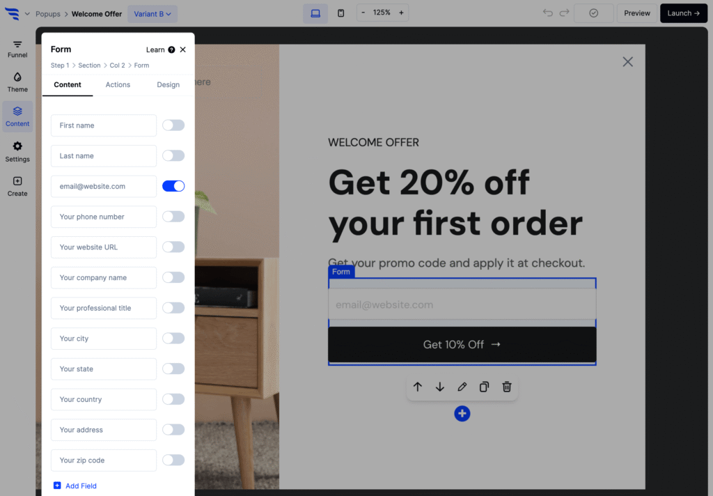ConvertKit custom funnel builder interface - small business marketing