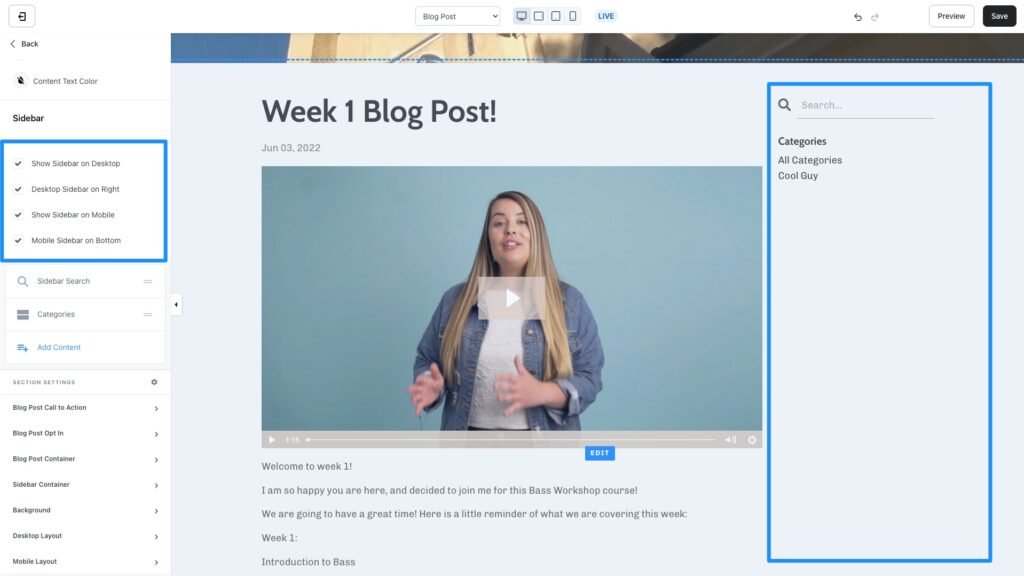 Screenshot of a blog post layout with Post Categories and affiliate links - affiliate marketing for beginners
