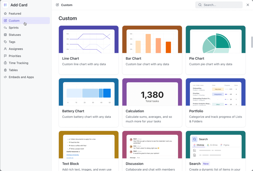 ClickUp productivity tool project management interface - productivity tools