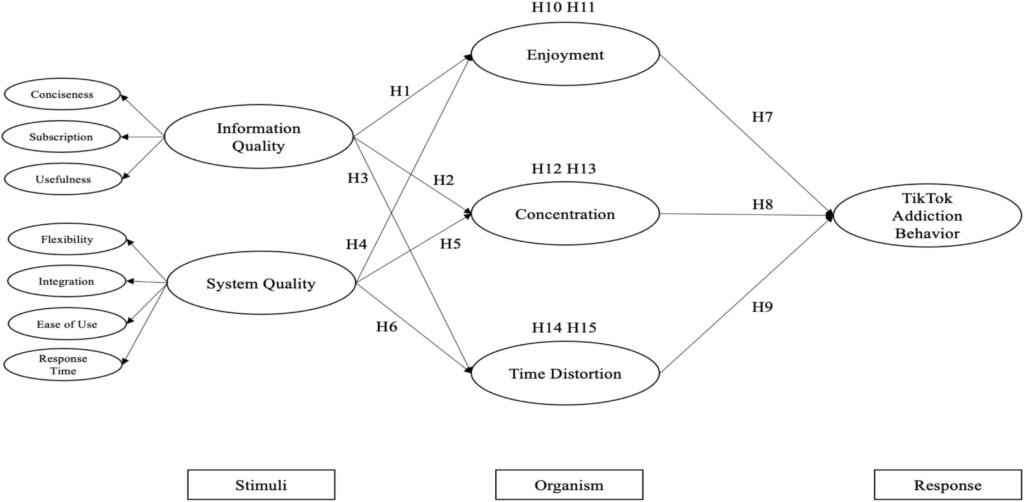 The addiction behavior flowchart of short-form video add Tik Tok - short form video