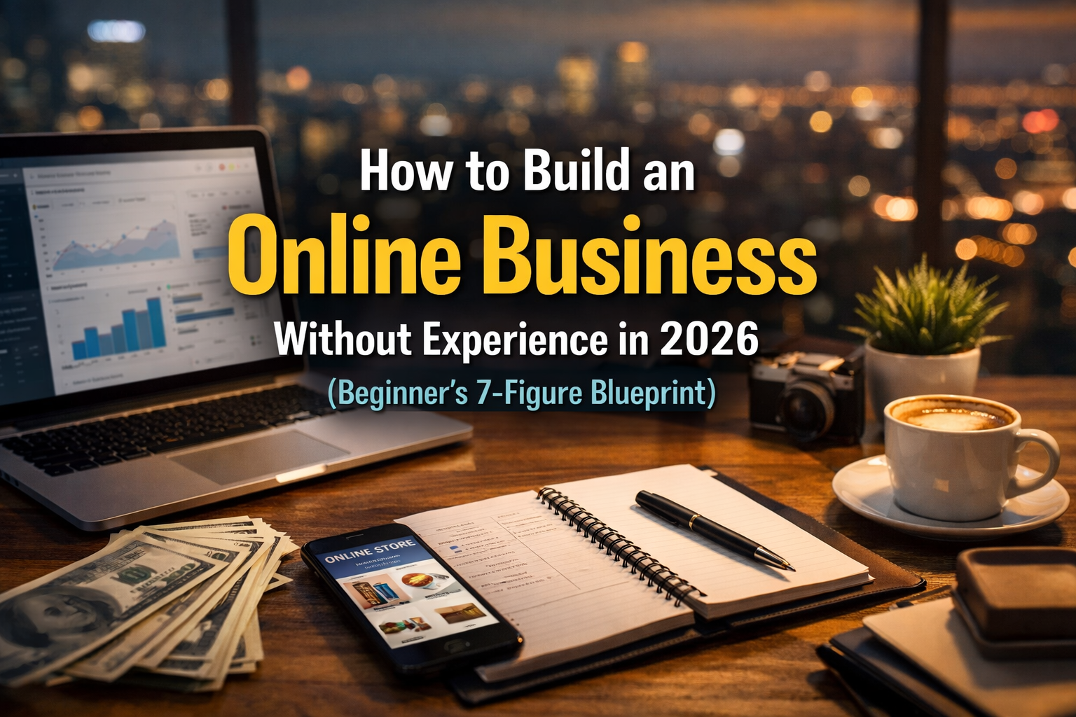 Read more about the article How to Build an Online Business Without Experience in 2026 (Beginner’s 7-Figure Blueprint)