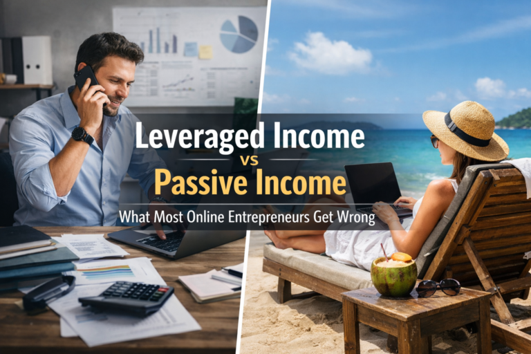 Leveraged Income vs Passive Income: What Most Online Entrepreneurs Get Wrong