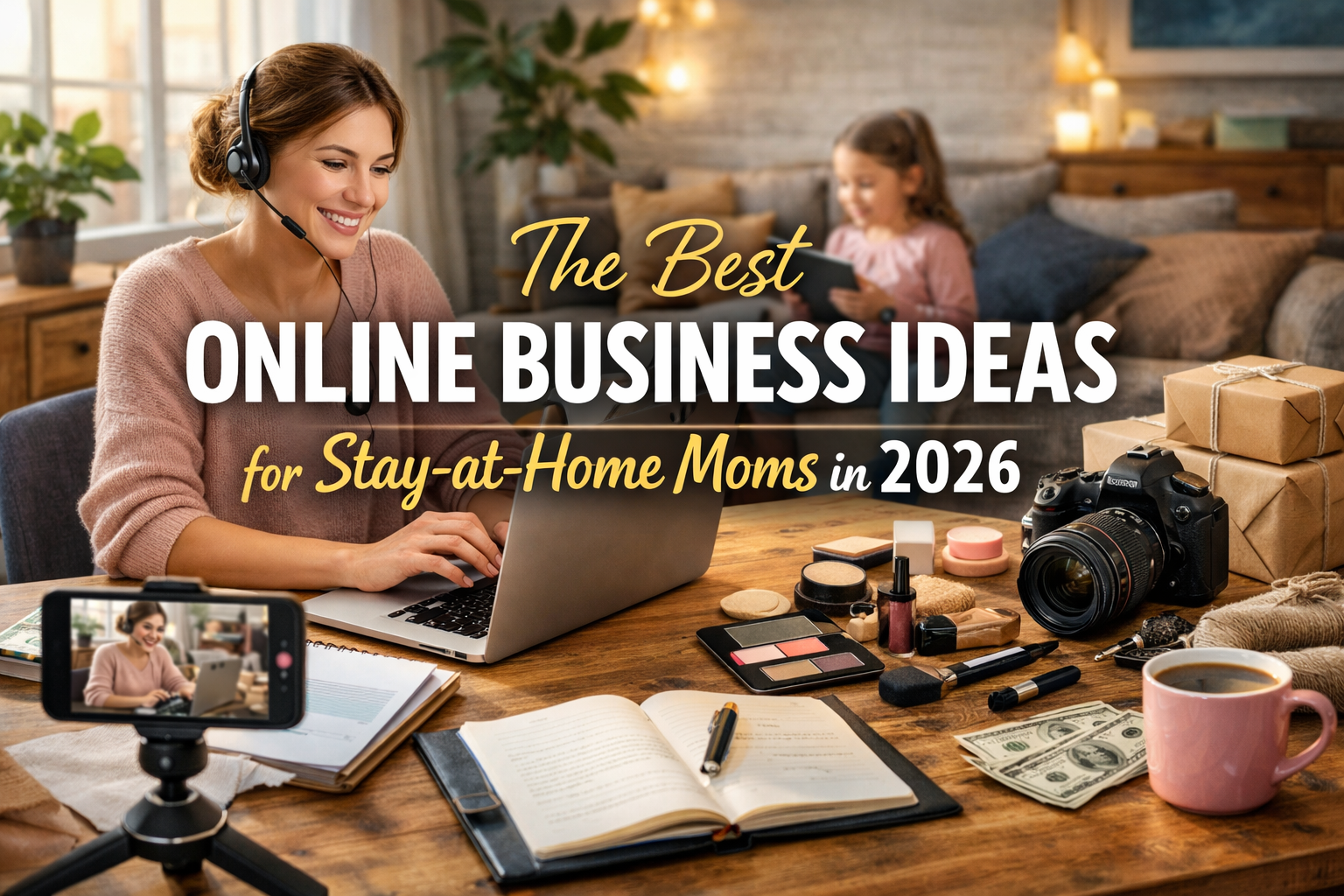 You are currently viewing The Best Profitable Online Businesses from Home Ideas for Stay-at-Home Moms in 2026