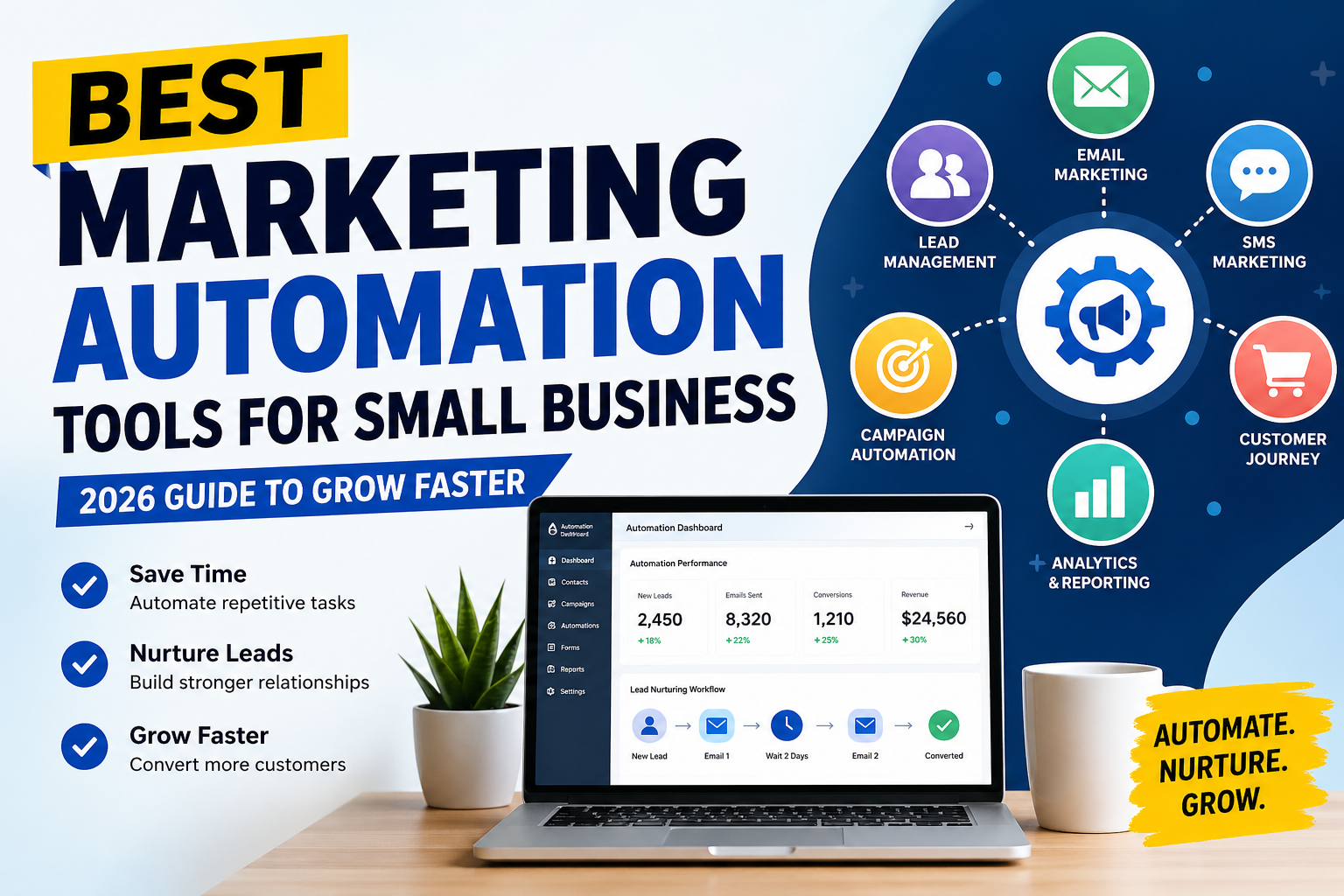You are currently viewing Best Marketing Automation Tools for Small Business (2026 Guide to Grow Faster)