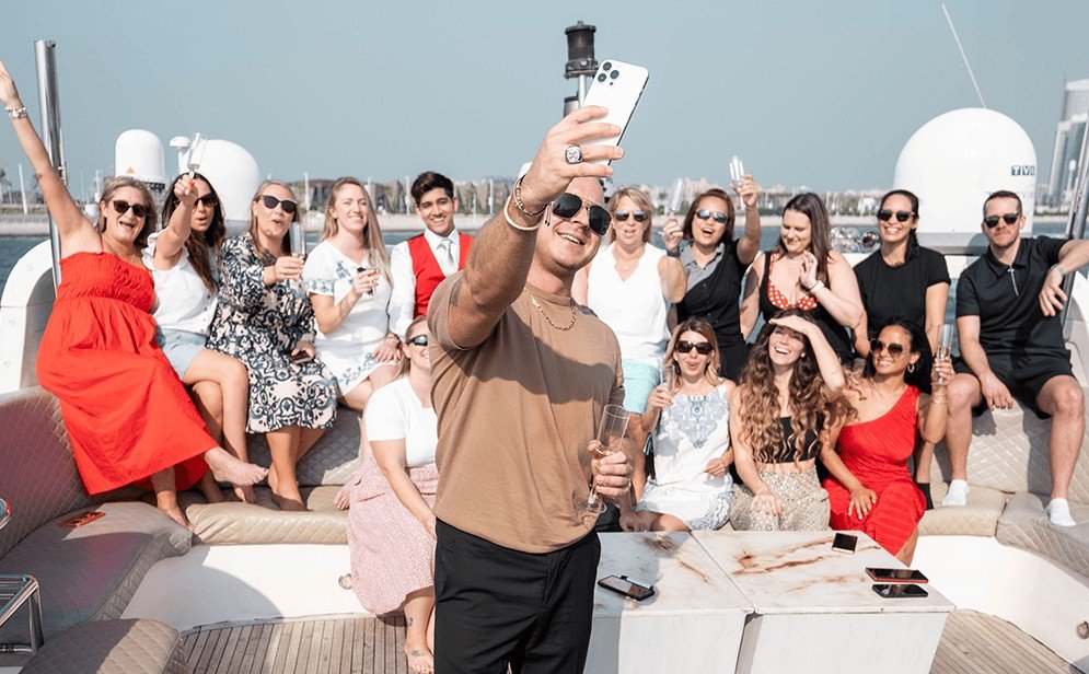 High Achiever Society Top Earner Students enjoying an expensive vacation with Philip Johansen in Dubai.