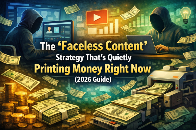 The ‘Faceless Content’ Strategy That’s Quietly Printing Money Right Now (2026 Guide)