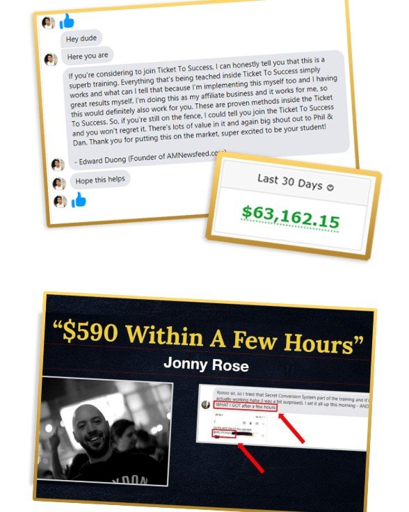 a screenshot of the success stories from the 7-Figure Accelerator community group.