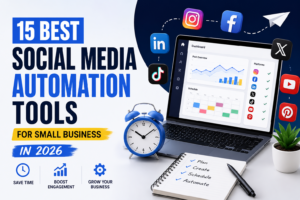 Read more about the article 15 Best Social Media Automation Tools for Small Business in 2026