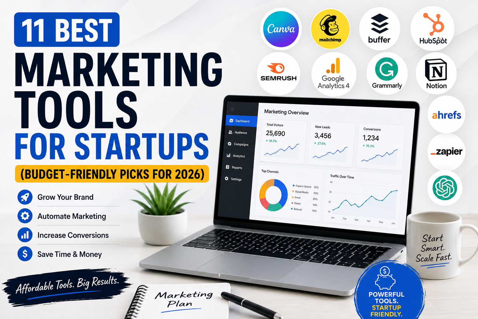 You are currently viewing 11 Best Marketing Tools for Startups (Budget-Friendly Picks for 2026)
