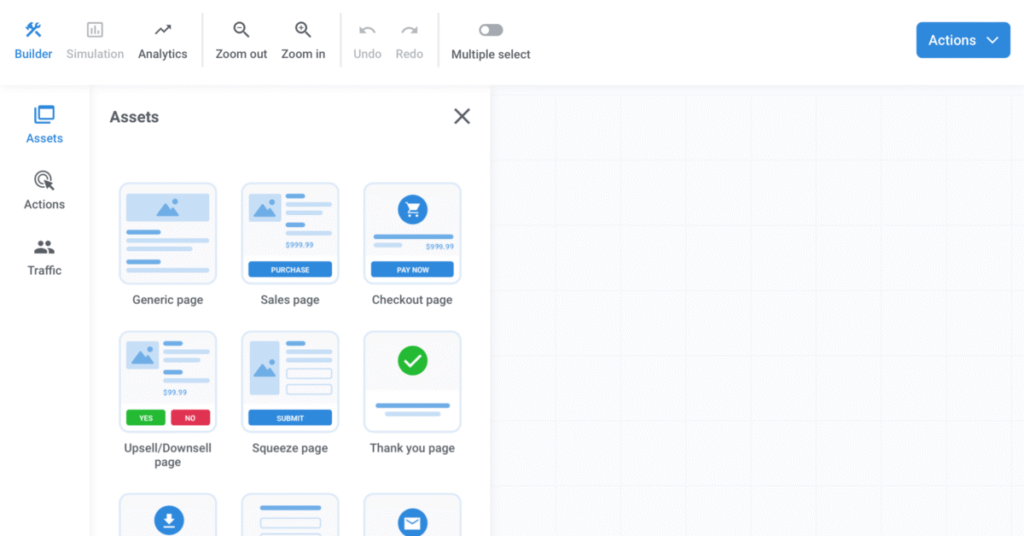 screenshot of Kartra's dashboard and automation builder