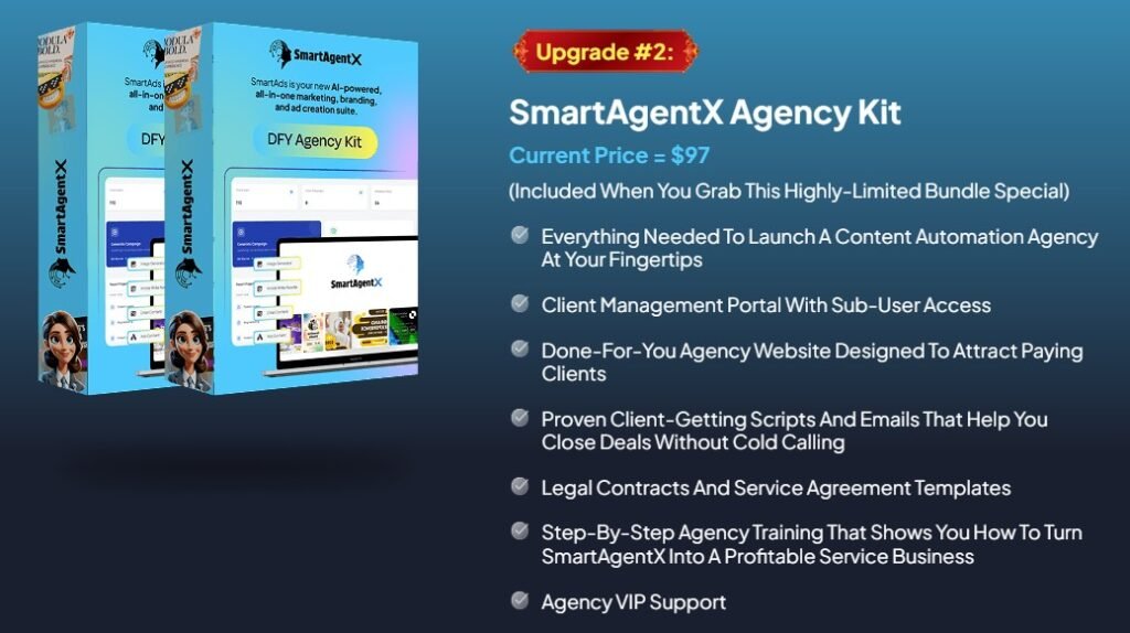 SmartAgentX Agency Kit Features
