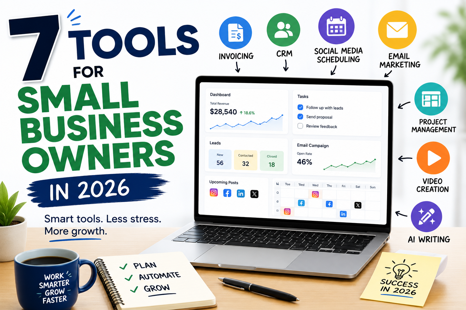 You are currently viewing 7 Tools for Small Business Owners in 2026