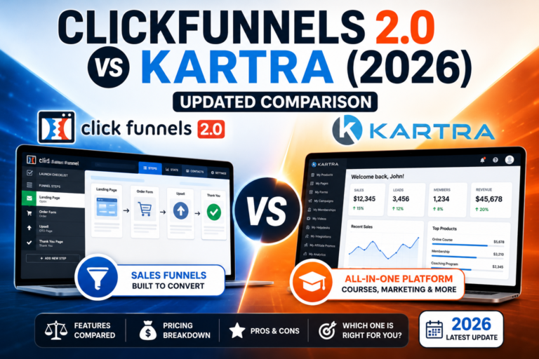 ClickFunnels 2.0 vs Kartra (2026): Updated Comparison
