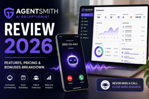 Read more about the article AgentSmith AI Receptionist Review 2026: Features, Pricing & Bonuses Breakdown