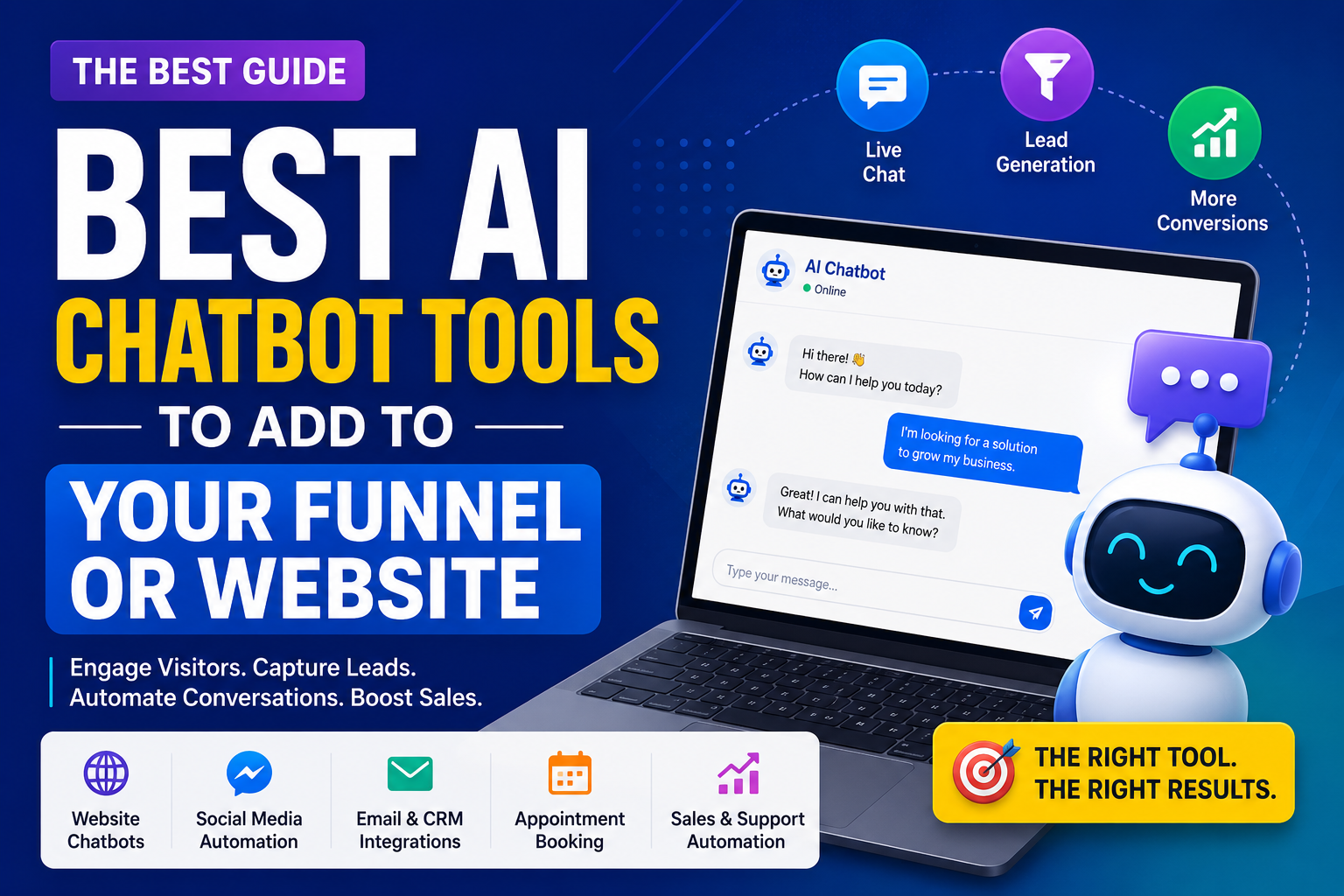 You are currently viewing Best AI Chatbot Tools to Add to Your Funnel or Website