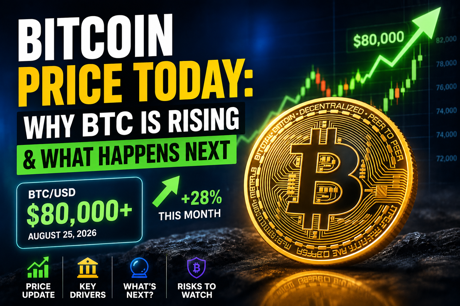 You are currently viewing Bitcoin Price Today 2026: Why BTC Is Rising & What Happens Next