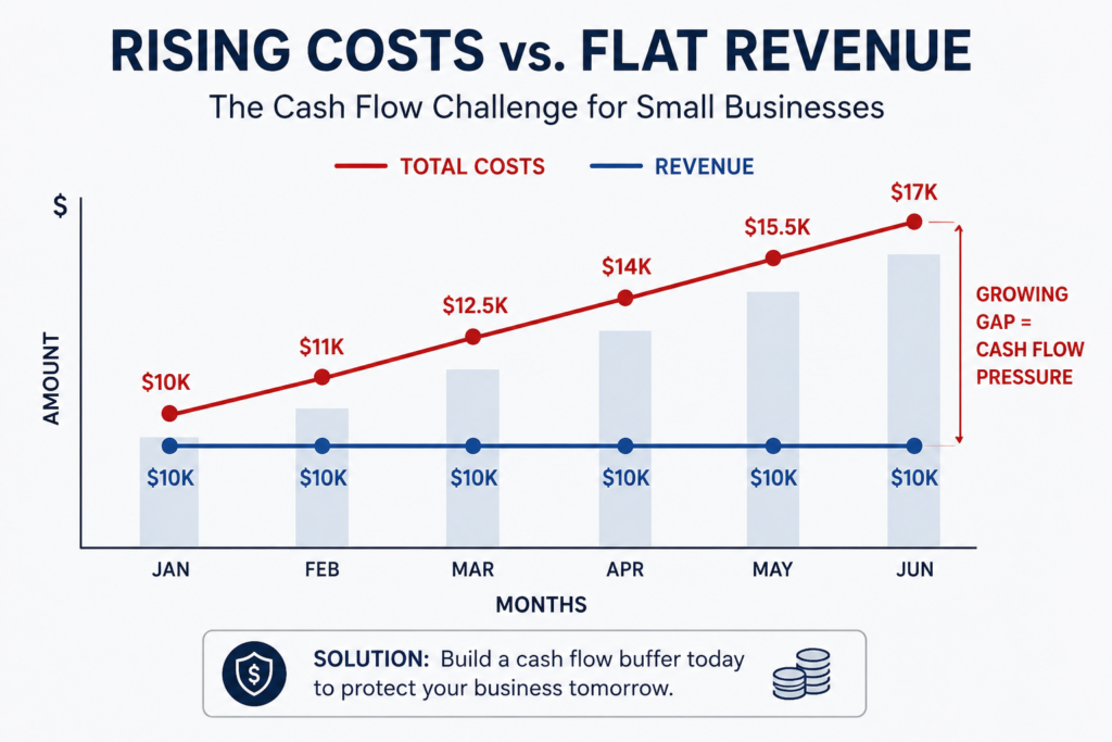 rising business costs affecting small business cash flow