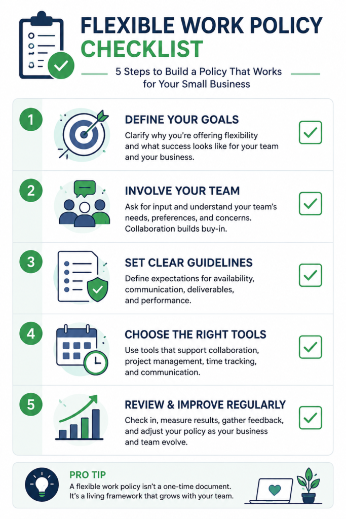 flexible work policy checklist for small business