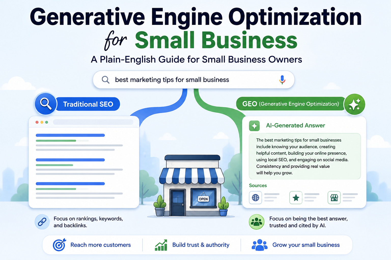 You are currently viewing What Is Generative Engine Optimization for Small Business? A Plain-English Guide for Small Business Owners