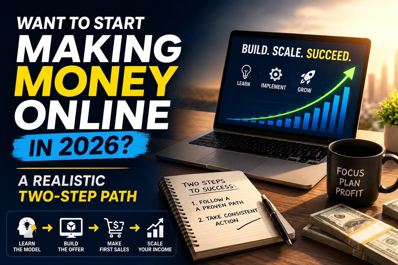 You are currently viewing How to Start Making Money Online in 2026? A Realistic Two-Step Path