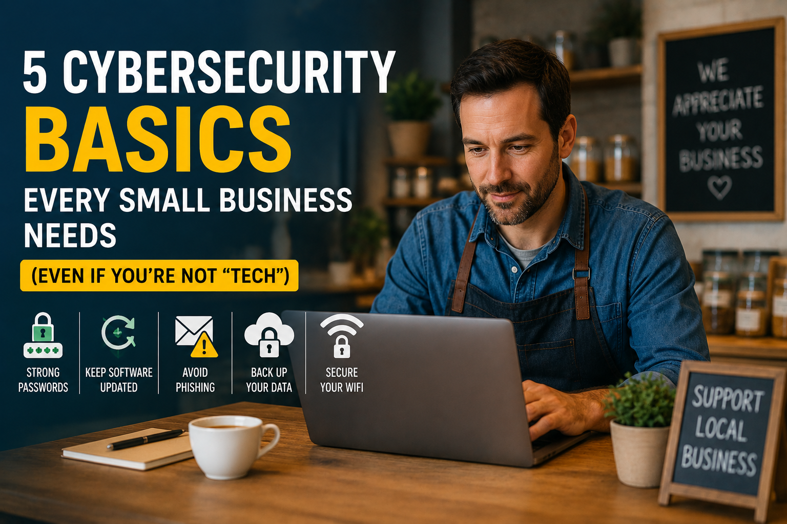 You are currently viewing Cybersecurity for Small Business: 5 Simple Basics You Need