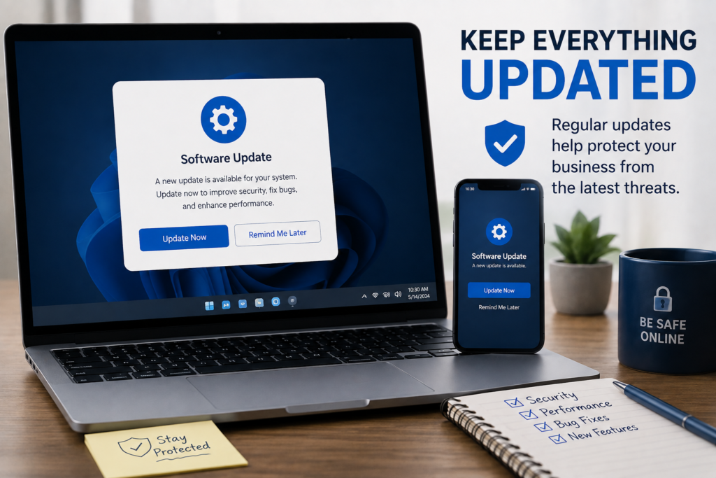 software updates small business cybersecurity basics