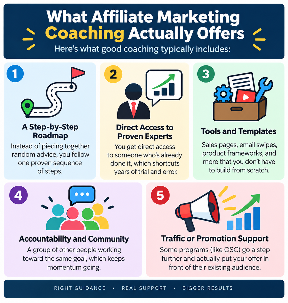 what affiliate marketing coaching includes