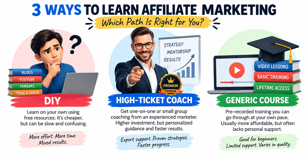 affiliate marketing coaching alternatives compared