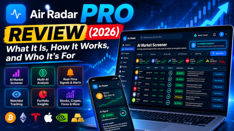 Air Radar Pro review – AI market research dashboard