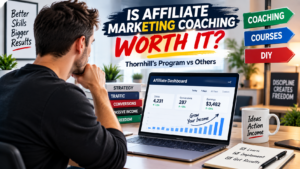 Read more about the article Is Affiliate Marketing Coaching Worth It? Thornhill’s Program vs Others
