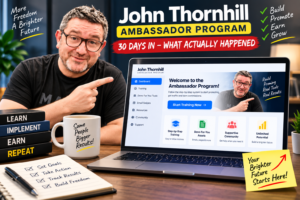 Read more about the article John Thornhill Ambassador Program: 30 Days In – What Actually Happened
