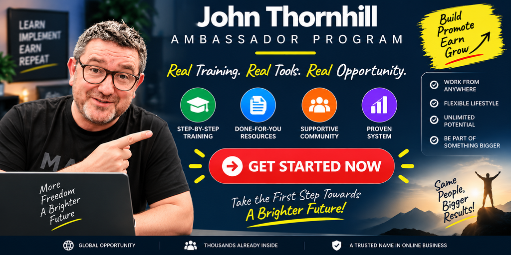 join John Thornhill Ambassador Program
