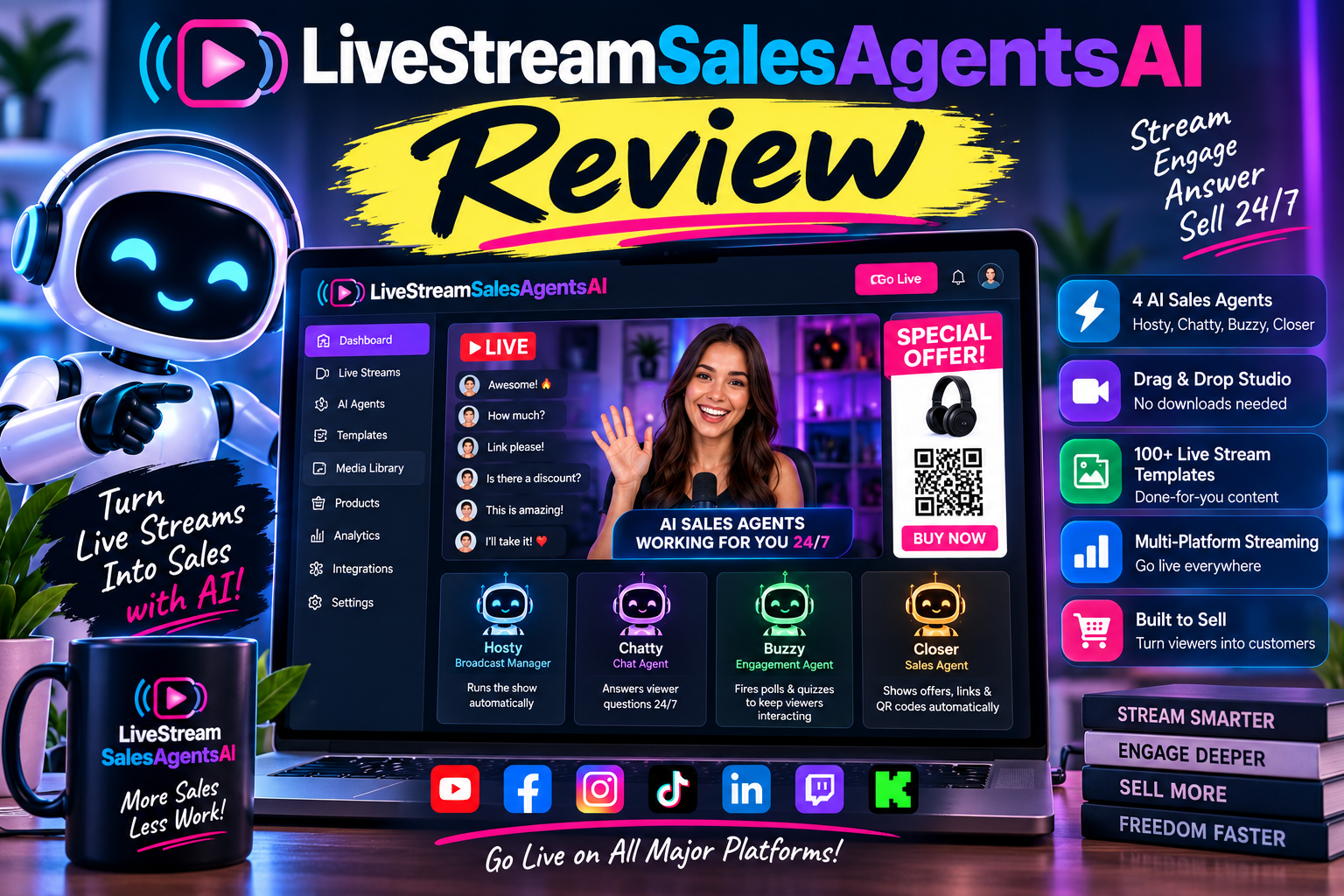 You are currently viewing LiveStreamSalesAgentsAI Review: Can 4 AI Agents Really Run Your Live Sales For You?