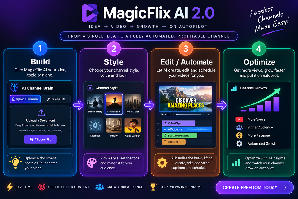 MagicFlix AI 2.0 Review — how the platform works.