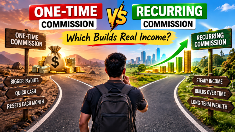 recurring commission affiliate programs vs one-time commission comparison