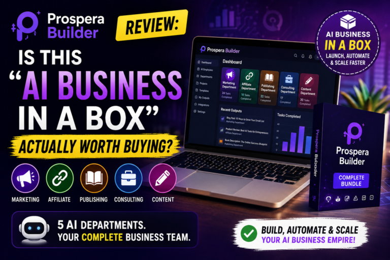 Prospera Builder review: AI business in a box with five built-in AI departments