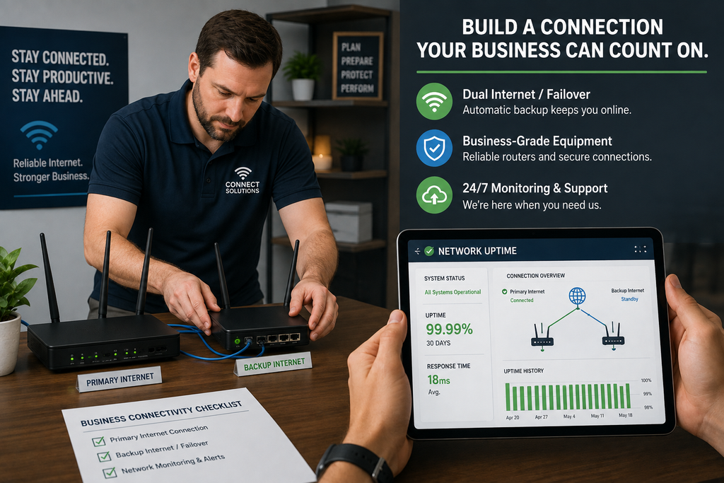 reliable connectivity for small business setup.